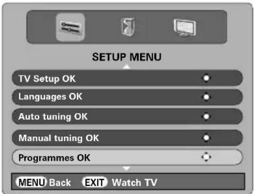 TOSHIBA WLG67 - Programme sorting - 1