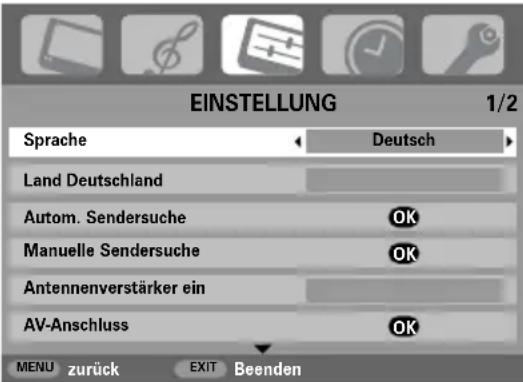 TOSHIBA WLG67 - Verwenden des autom. Sendersuche - 1