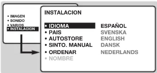 PHILIPS 23HM8821 - Elección del idioma y del País - 1