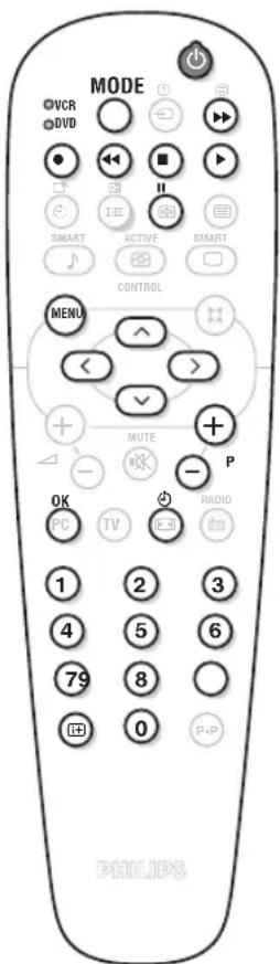 PHILIPS 23HM8821 - Teclas VCR o DVD - 1