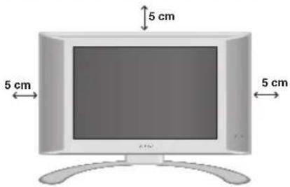 PHILIPS 23HM8821 - Installation des Fernsehgerätes - 1