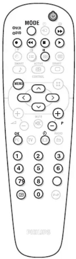 PHILIPS 23HM8821 - Touches magnétoscope et DVD - 1