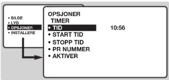 PHILIPS 23HM8821 - Justering av opsjoner - 1