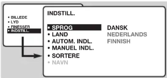 PHILIPS 23HM8821 - Valg af sprog og land - 1
