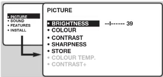 PHILIPS 23HM8821 - Adjusting the picture - 1