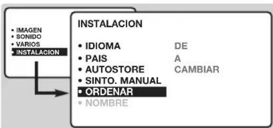 PHILIPS 23HM8801 - Ordenamiento de los programas - 1