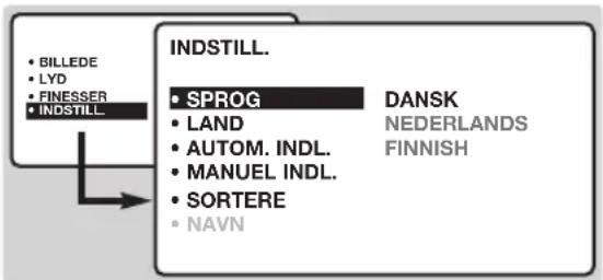 PHILIPS 23HM8801 - Valg af sprog og land - 1