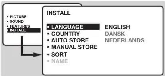PHILIPS 23HM8801 - Choosing a language and country - 1