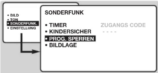PHILIPS 23HM8801 - Sperren der Programme - 1