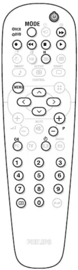 PHILIPS 23HM8801 - Teclas VCR ou DVD - 1
