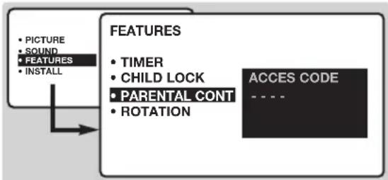 PHILIPS 23HM8801 - Locking programmes - 1