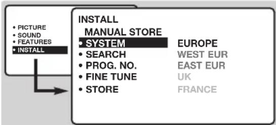 PHILIPS 23HM8801 - Manual tuning - 1