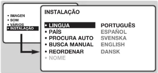 PHILIPS 23HM8801 - Selecção da língua e do país - 1