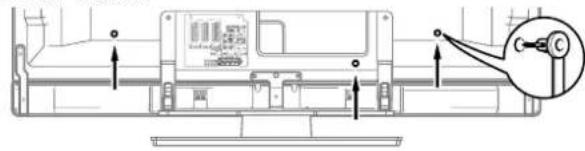 PIONEER PDP4270XA - Anbringen der Schnellverschlussklemmen an der Haupteinheit - 1