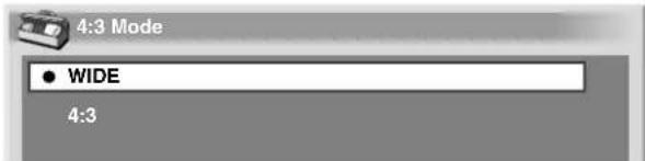 PIONEER PDP507XD - Selecting a screen size for received 4:3 aspect ratio signals - 1
