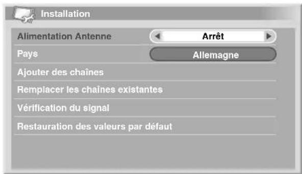PIONEER PDP507XD - Mise en marche/arrêt de l'alimentation de l'antenne - 1