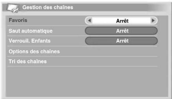 PIONEER PDP507XD - Activation de la fonction favoris - 1