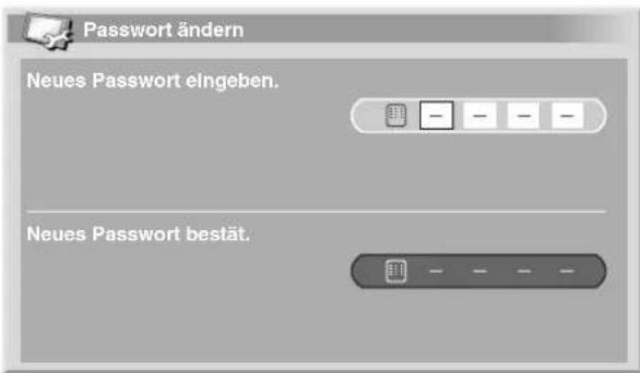 PIONEER PDP507XD - Ändern des Passwords - 1