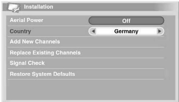 PIONEER PDP507XD - Reselecting a country - 1
