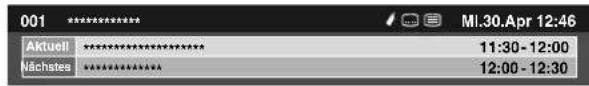 PIONEER PDP507XD - Betrachten eines Kanalbanners - 1