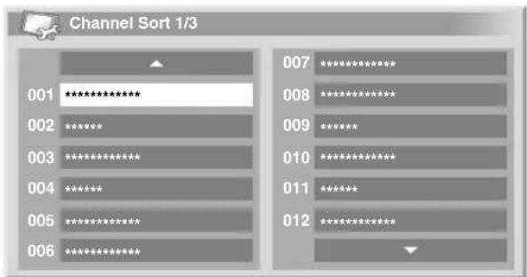 PIONEER PDP507XD - Sorting preset DTV channels - 1