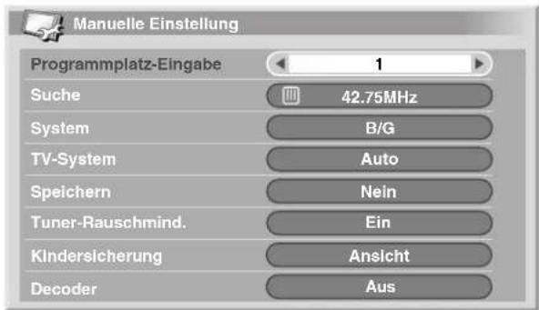 PIONEER PDP507XD - Manuelle Einstellung - 1