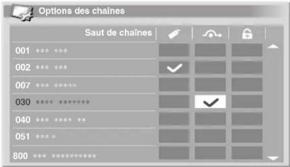 PIONEER PDP507XD - Réglage des options de chaîne - 1