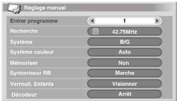PIONEER PDP507XD - Utilisation de réglage manuel - 1