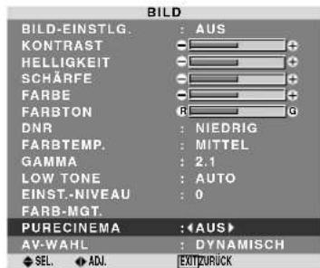 PIONEER PDP615EX - Einstellung des Bildes entsprechend des Filmforms - 1