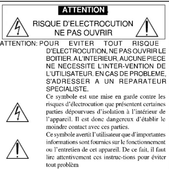 PIONEER PDP615EX - Précaution - 1