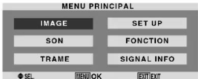 PIONEER PDP615EX - Opérations de menu - 1