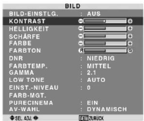 PIONEER PDP615EX - Einstellung des Bildes - 1