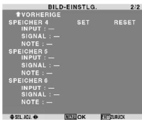 PIONEER PDP615EX - Bildeinstellungen speichern - 2