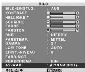 PIONEER PDP615EX - Einstellung der Bildbetriebsart entsprechend der Raumhelligkeit - 1