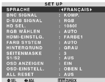 PIONEER PDP615EX - Einstellung der Sprache fur die Menus - 1
