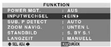 PIONEER PDP615EX - Einstellen des Inputwechsels - 1