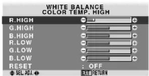 PIONEER PDP615EX - Adjusting the color to the desired level - 1