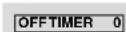 PIONEER PDP615EX - the off timer: - 1