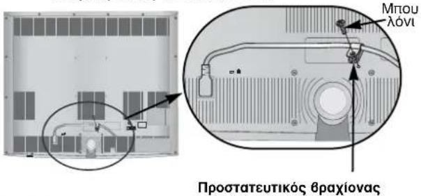 LG 22LG3100 - Τρόπος ασφάλισης του καλωδίου ρεύματος (Μόνο 32/37/42/47LH70\*\*) - 1