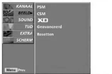 LG 37LC25R - SCHERMMENU'S SELECTEREN EN AANPASSEN - 5