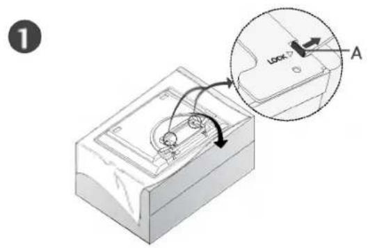 LG 37LC25R - MISE EN PLACE DU SOCLE (42PC1R\*, 42PC3R\*) - 1
