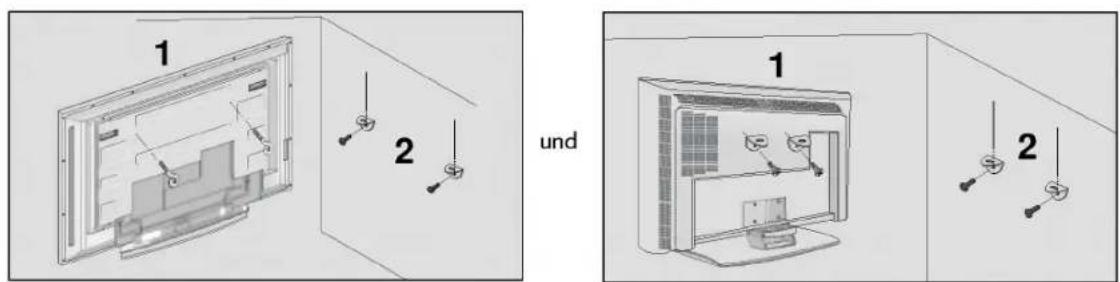 LG 37LC25R - Einklappen des Standfußes - 2