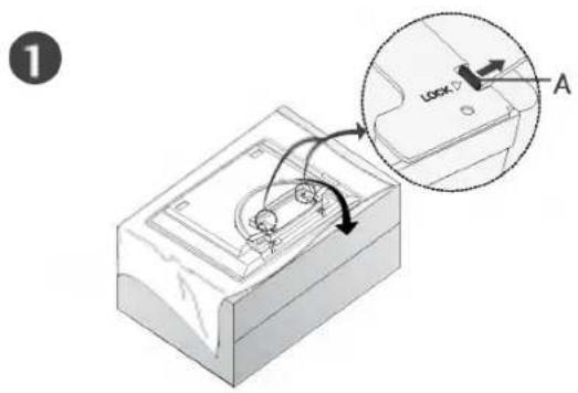 LG 37LC25R - DESDOBRAR A BASE DA COLUNA (42PC1R\*, 42PC3R\*) - 1