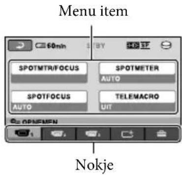 SONY HDRXR10VE - Gebruik van OPTION MENU - 2