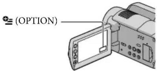SONY HDRXR10VE - Das OPTION MENU - 1