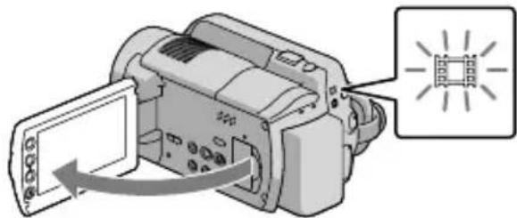 SONY HDRXR10VE - Open het LCD-schem van uw camcorder. - 1