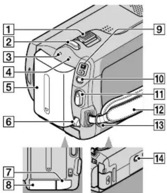 SONY DCRSR37ES - Onderdelen en bedieningselementen - 2