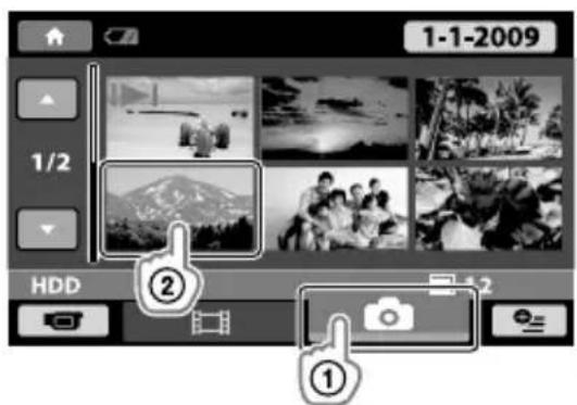 SONY DCRSR37ES - Anzeigen von Fotos - 1