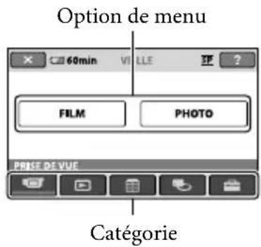 SONY DCRSR37ES - Utilisation du HOME MENU - 2