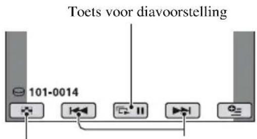 SONY DCRSR3190E - Raak het tabblad of aan en het stilstaande beeld dat u wilt weergeven. - 1